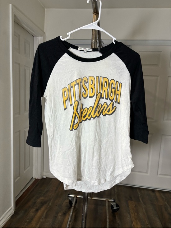 Junk Food Clothing Other - Junk Food Clothing Pittsburgh Steelers Raglan Tee - Black, White & Yellow